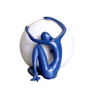 Jzpt0095 Figura Humana Con Esfera 250*190 Azul