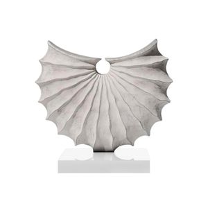 H1798 Escultura De Concha 310*115 Gris