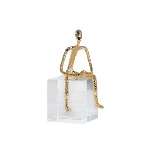 H1499Bs Figura Humana Abstracta L80*W80 Dorado
