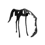 H1275-Escultura-De-Caballo-Abstracta-L425-W90-Negro