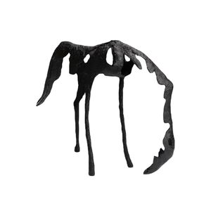H1275 Escultura De Caballo Abstracta L425*W90 Negro