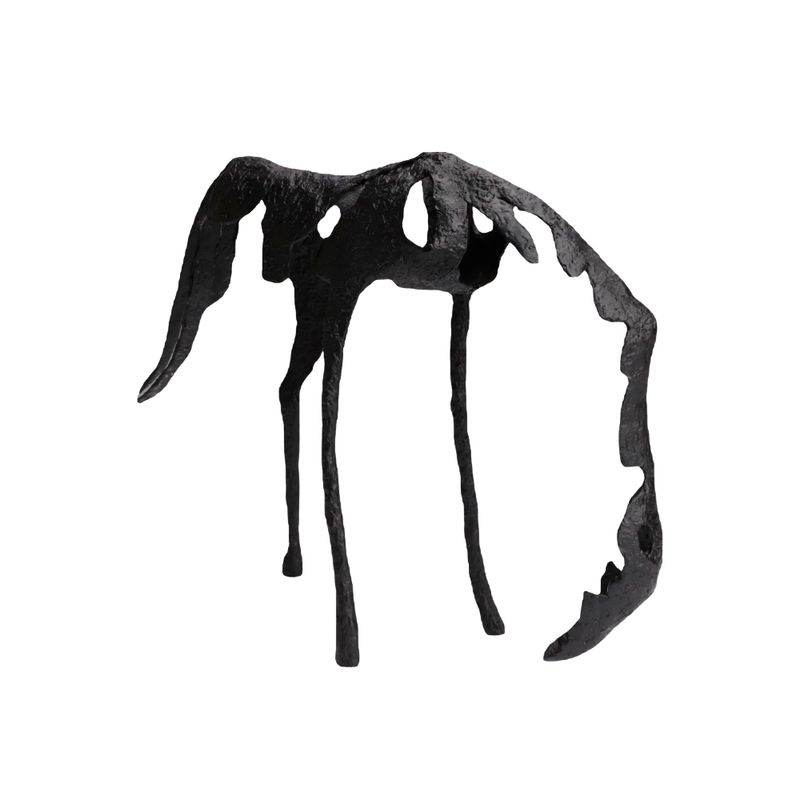 H1275-Escultura-De-Caballo-Abstracta-L425-W90-Negro