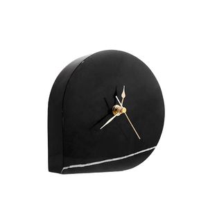 H0766 Reloj Decorativo Marmol 160*50 Negro