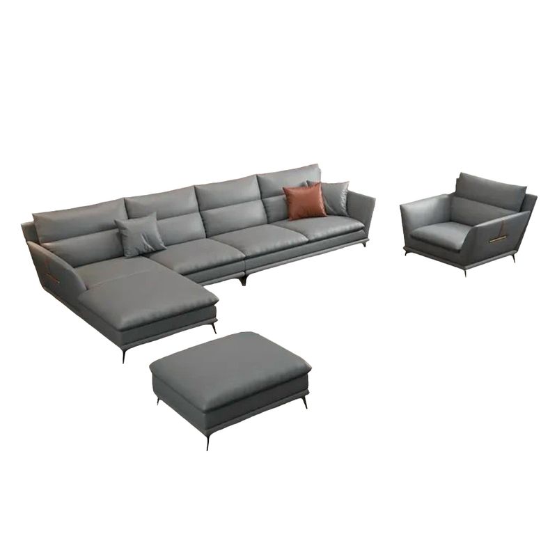 Yj013-Sofa-En-L-De-Cuero-Gris