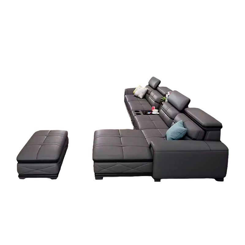 Kb261-Sofa-En-L-De-Cuero-Gris