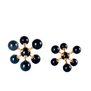 H1086L Escultura Molecular L140*W140 Negro