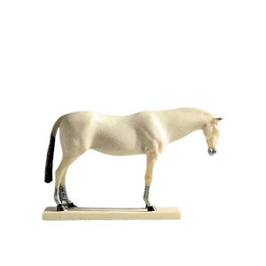 H1468 Escultura De Caballo L220*W60 Blanco