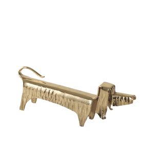H1555 Escultura De Perro Lanky L245*W42 Dorado