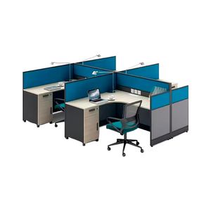 Yazi T 2.4 Estacion De Trabajo 4p 2400*2400 Arce Y Roble