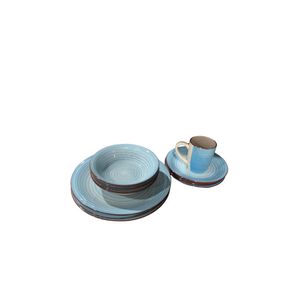 JGO/VAJILLA DA+CO 18 PCS ESMALTADA